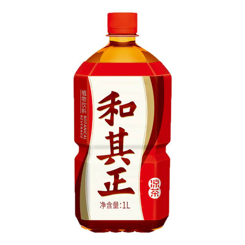 达利园和其正1L1瓶整箱凉茶饮料