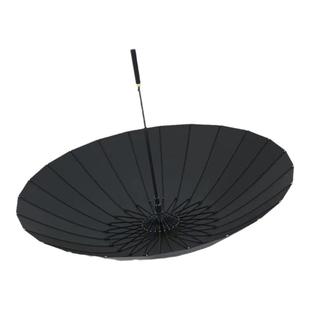 雨伞男士24骨长柄直杆伞家用大号加固结实抗风商务黑伞暴雨专用伞