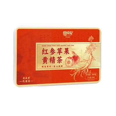 红参苹果黄芪水枸杞素颜女人补气养血茶熬夜调理脸色暗黄养生茶包