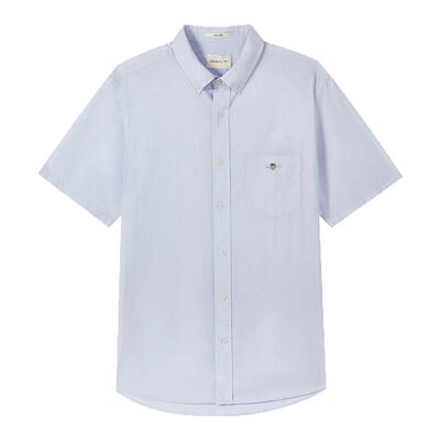 GANT/甘特夏季纯棉男士短袖衬衫