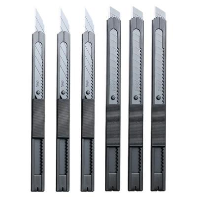 得力黑刃美工刀裁纸用拆快递小刀