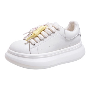 真皮小白鞋女女款2026新款鞋子女鞋百搭板鞋爆款休闲鞋增高鞋厚底