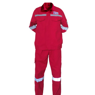 纯棉电焊工作服劳保服套装男加厚耐磨裤子焊工防烫中海油全棉男装