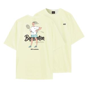 韩国2026春夏meditation新品羽毛球服短袖男女同款上衣运动速干T2