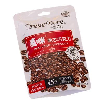 梁丰巧克力70%黑巧麦丽素纯可可脂巧克力酥脆麦芯年货节儿童零食
