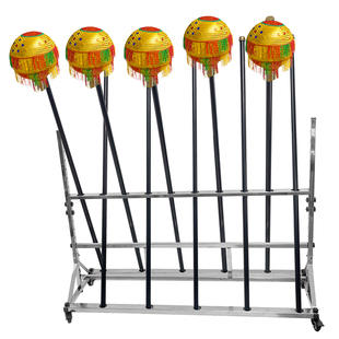 不锈钢龙杆支架武术棍旗杆摆放架折叠便携舞龙架树脂铸铁圆盘底座