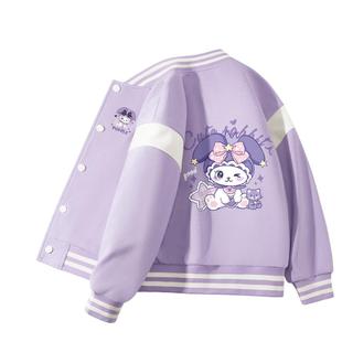 真维斯女童棒球服外套春秋款2025新款儿童秋季上衣女大童初春夹克