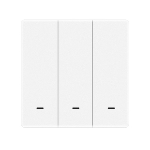 Tuya涂鸦智能WiFi零火单火开关面板遥控语音定时白色按键大板