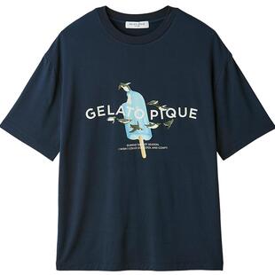 gelato pique26春夏新品男女同款睡衣企鹅棒冰短袖T恤PMCT262942