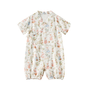 ELLEbaby婴儿连体衣2026春夏a类和尚服