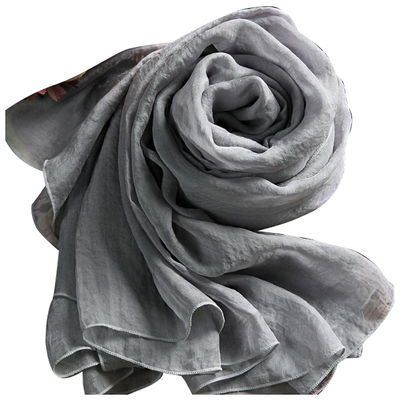 高品质时尚长款丝巾百搭真丝围巾