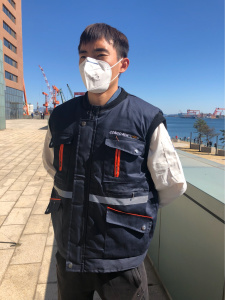 劳保棉袄中远工作服棉马甲男秋冬加厚防F寒保暖反光工装背心可印