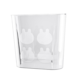 UMI兔子亚克力草架龙猫豚鼠透明大容量防卡兔食盆可挂笼草盆厕所