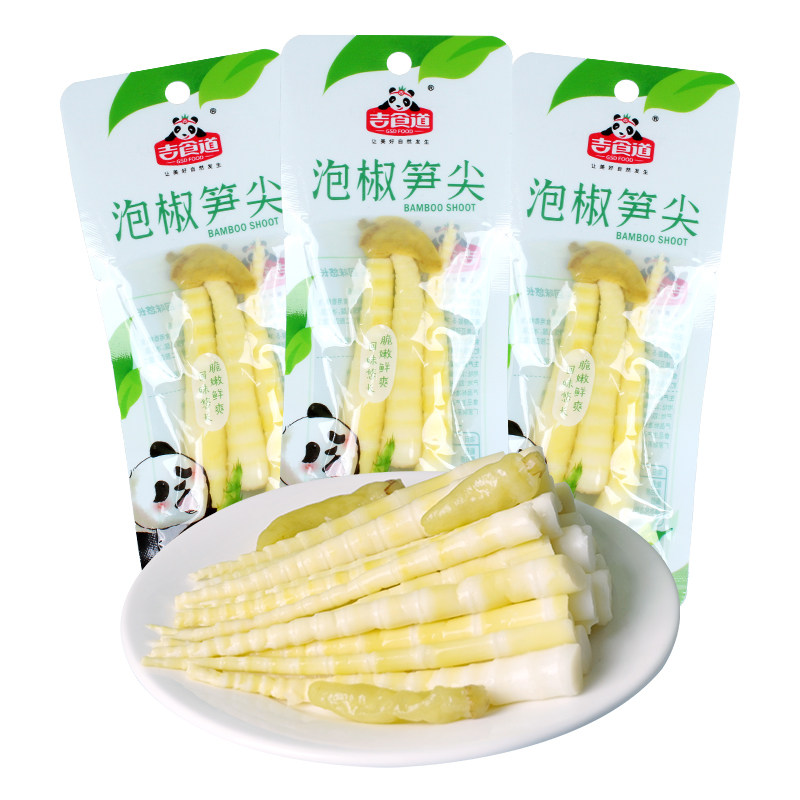 吉食道泡椒笋尖玉米笋开袋即食