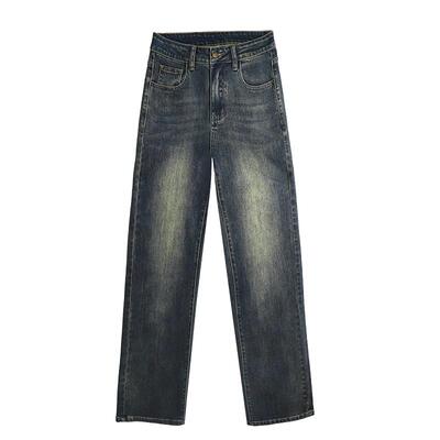 窄版直筒牛仔裤女新款小个子裤子