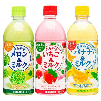 日本进口三佳利牛奶草莓香蕉味