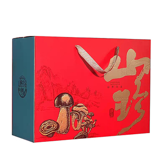 新年大礼包东北黑木耳特产香菇野生菌山珍干货菌菇年货包装盒空盒