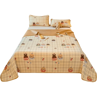 牛奶绒床盖一面绒一面纯棉2025新款四季通用榻榻米加绒床单三件套