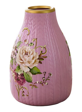 高颜值陶瓷花瓶摆件插花器高级感迷你小花瓶轻奢家居装饰品摆设