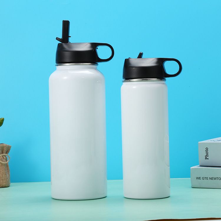 跨境美式热升华不锈钢太空壶大容量便携运动水壶户外车载保温杯