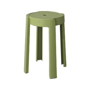 三梦塑料椅子家用可叠放靠背餐椅餐桌简约现代餐凳北欧轻奢小凳子