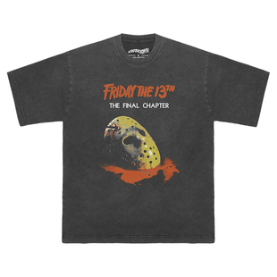 BadTaste坏品味十三号星期五杰森面具恐怖电影水洗复古短袖男T恤