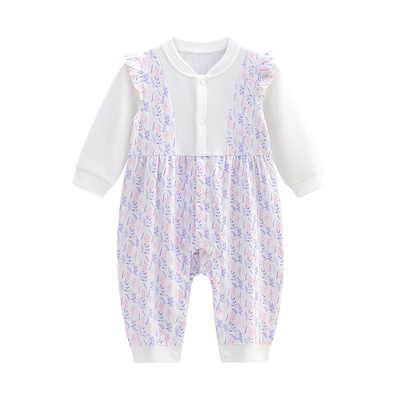 象比家族春夏女宝碎花哈衣