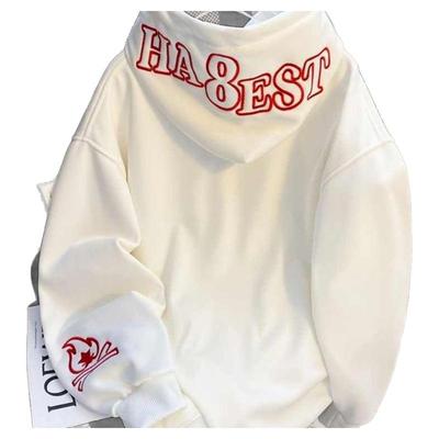 美式街头刺绣字母卫衣