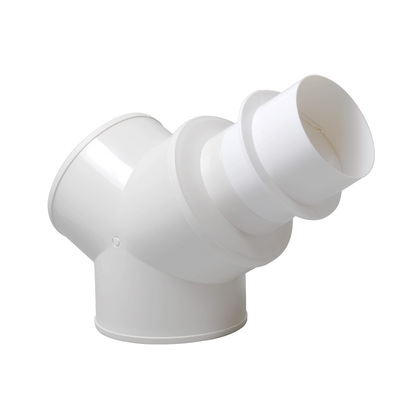 三通通用油烟机排气管排烟接头