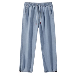 NASA STUSY美式高街2025新款秋冬装宽松直筒牛仔裤男款休闲长裤子