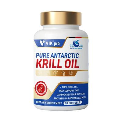 德国进口VIKpro纯南极磷虾油软胶囊omega-3鱼油升级dha中老年60粒