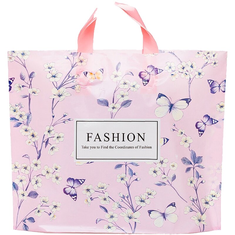 加厚服装店手提塑料袋时尚礼品包装购物袋子小清新童装袋可定做