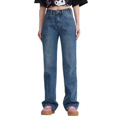 复古微喇裤美特斯邦威