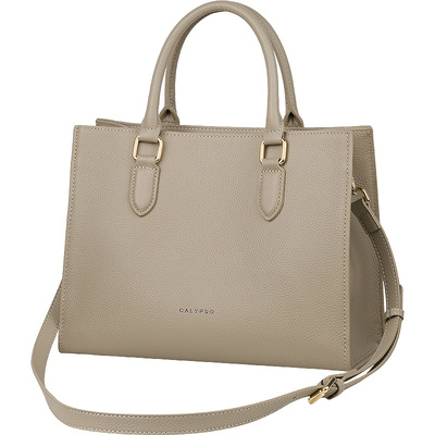 小众设计头层牛皮手提托特包大包