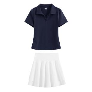 班尼路S&K网球服运动套装女2026夏新款POLO领短袖速干短裙两件装N