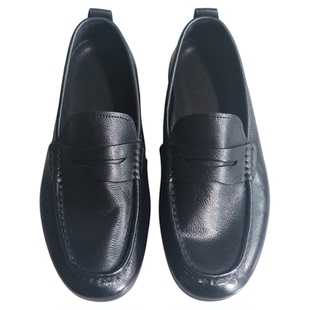 如若无物感！轻薄透气无内里设计！头层牛皮套脚休闲皮鞋乐福鞋男