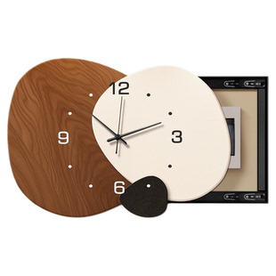 时来运转中古风电表箱装饰画带钟表电闸开关盒遮挡挂画弱电箱壁画