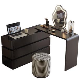 全友家居现代简约六斗柜梳妆台一体可伸缩转角卧室小户型抽屉柜