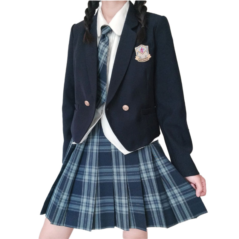甜饼酱JK【清御高】现货掉落 原创制服格裙校供感深色新品短裙