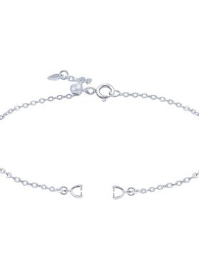 洮俪925纯银可伸缩开口手链