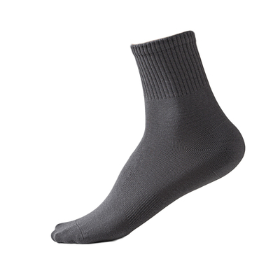 抗菌防臭纯棉纱线无骨中筒袜男袜