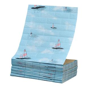 墙纸自粘防水防潮3d立体墙贴出租房间改造墙面装饰贴纸卧室壁纸