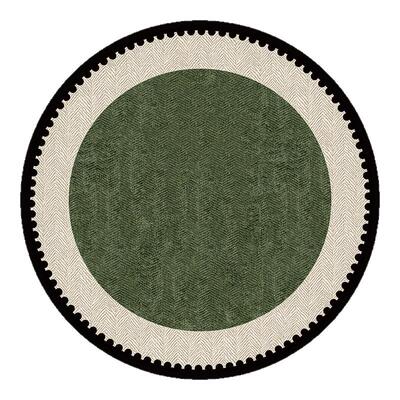 复古轻奢圆形地毯客厅卧室转椅垫