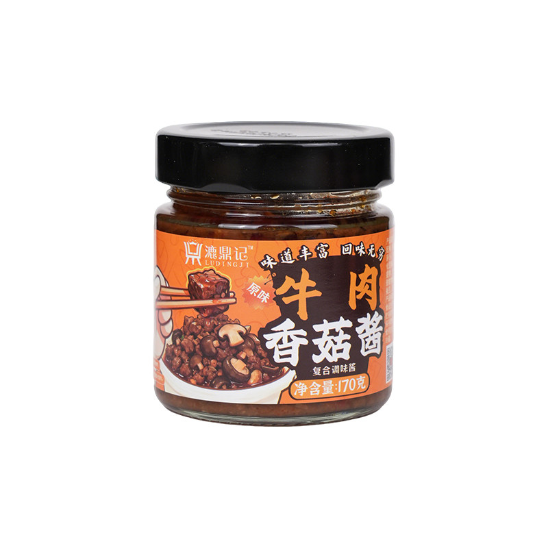 漉鼎记牛肉香菇酱170g瓶装下饭菜