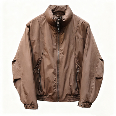 美式潮牌立领宽松廓形夹克外套