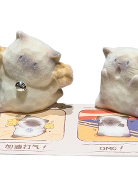 森之物正版猫猫PAI植绒盲盒爆款