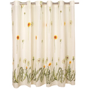 便宜租房飘窗短帘半帘小窗帘布料卧室宿舍半遮光成品特价清仓包邮