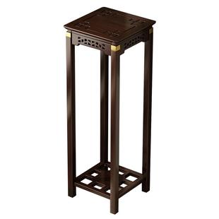 中式花架子客厅落地式花盆托架室内实木多层摆件展示架家用置物架