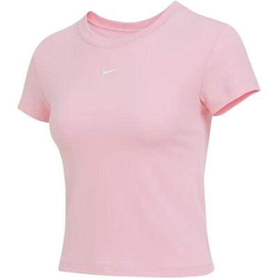 Nike/耐克官方正品当季款女士针织修身透气短袖FV5509-690