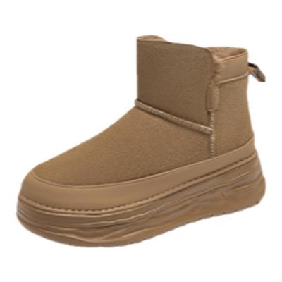 达芙妮加绒雪地靴女士东北大棉鞋